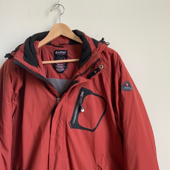 Killtec Jackets Coats Killtec Sports Utility Winter Jacket Orange Large Poshmark